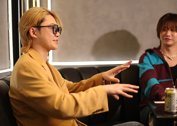 笑顔で語る遥斗